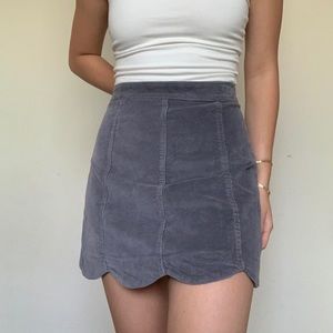 Altar’d State corduroy grey pencil shirt